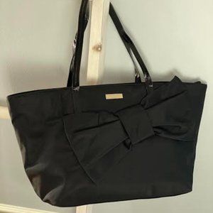 Lyndon Petal Drive Nylon Bow Tote | Black